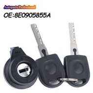 Steering Ignition Switch Lock Barrel Cylinder With key 8E0905855A 6L0905855D 107905855CF For VW Skod
