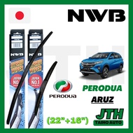TAIHOAUTO NWB Wiper Blade Set Perodua Aruz 22"+16" Wiper Aruz Wiper Blade Perodua Aruz Made In Japan