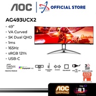 AOC AGON AG493UCX2 CURVED GAMING MONITOR ( 49" VA QHD / 1MS / 165HZ / AMD FREESYNC / HD MI + DP + TY