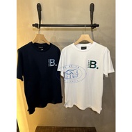 Agnes b.sport Letter logo Print Short Sleeve All-Match 100% Cotton Comfortable Loose Simple All-Matc