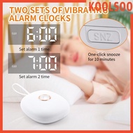[Koolsoo] Vibrating Alarm Clock 1 Key Snooze Cute Silent Wake for Table Dorm Desk