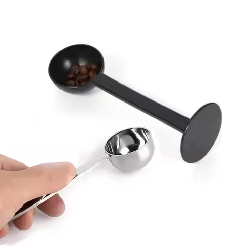 Stand Coffee Powder Measuring Tamper Spoon Coffee&Tea Tools Stand Coffee Measure Tamper Scoop Kitche