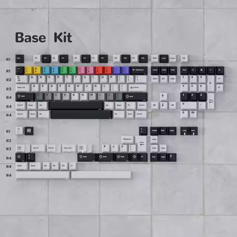 [Base kit/Deskmat] PBTfans no signal PBT material Cherry Profile MX-style Keycaps KBDfans / Smooth C