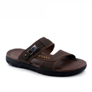 Sandal Pria Kulit Original 100 % Hipzo CT01 Premium Slop Import Casual Premium Casual