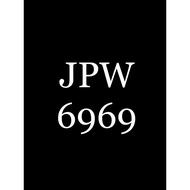 JPJ VIP CAR MOTORCYCLE NUMBER PLATE - JPW 6969