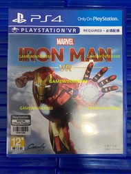 《今日快閃價》（中古二手）PS4遊戲 漫威 鋼鐵俠 鐵甲人 漫威鋼鐵人 VR / Marvel's Iron Man VR / Marvels Iron Man VR 港版中英文版 （支持VR 體感遊戲）