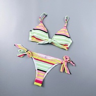 bikini sexy girl Baju renang bikini segitiga pelangi Amber