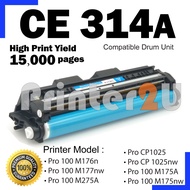 Compatible to H* CE314A 126A LaserJet Pro 100 MFP CP1025 CP1025nw M175a M175nw M176n M177a M177fw To