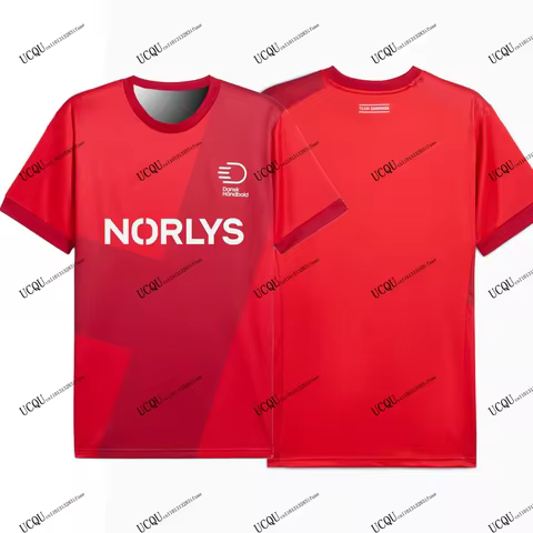 Hot Sale Danish Handball Federation 2025-26 Denmark Style Home Away Handball Jerseys 3D Print T-shir