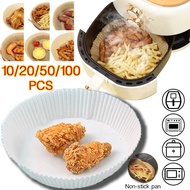 Ready Stock 100PCS Air Fryer Paper Air Fryer Disposable Paper Liner Baking Paper Air Fryer Oilproof 