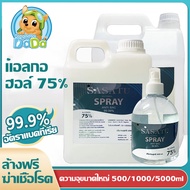 สเปรย์แอลกอฮอล์ 75% ขนาด 500ml/1000ml/5000ml หัวฟ็อกกี้ จากโรงงานผลิตโดยตรง ALCOHOL HAND SPRAY ALCOH