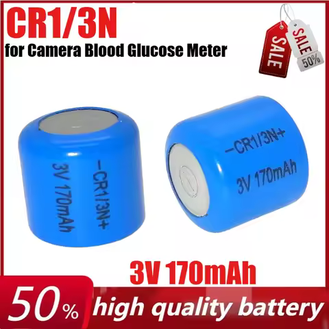 3V 170mAh CR1/3N CR13N Lithium Battery M7 M6 DL-1/3N Cylinder Button Cell for Camera Blood Glucose M