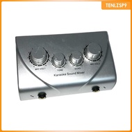 [tenlzsp9] Professional Mixer, Portable Audio Sound Machine Mixer System with 2 Mic Inputs