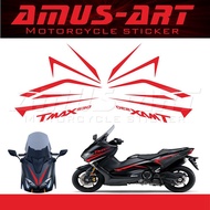 For TMAX530 TMAX 530 2017-2019 Motorcycle Body Shell Sticker Reflective Waterproof Decorative Line S