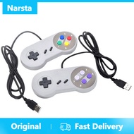 Narsta ตัวควบคุม USB Gaming จอยสติ๊กเล่นเกม Controller สำหรับ Nintendo เกมส์เอสเนสอีเอส Pad สำหรับพอ