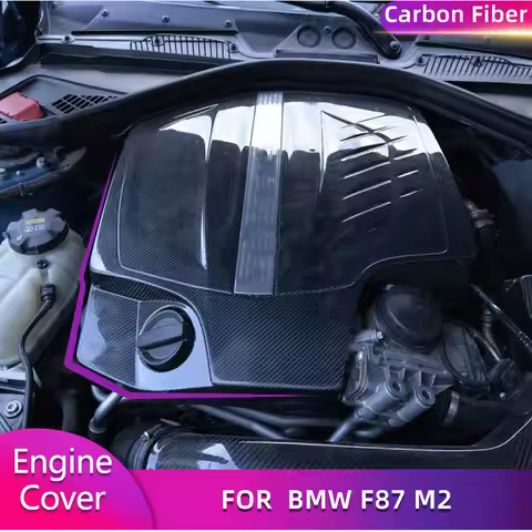Carbon Fiber Car Engine Cover For BMW F87 M2 Base Coupe 2 Door 2016 2017 Auto Racing Replacement Eng