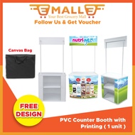 PVC COUNTER BOOTH / PROMOTIONAL COUNTER (included Printing Booth and FREE Design)
