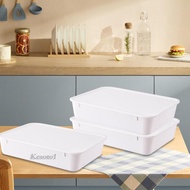 [Kesoto1] 2-Piece Pizza Dough Proofing Box, Bread Proofing Container, Stackable Tray with Lid, Airti