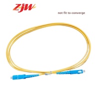 ZJW 1M / 2M/ 3M SC/UPC FiberOptic Jumper Cable Simplex 9/125 Single Mode Extension Patch Cord Cable
