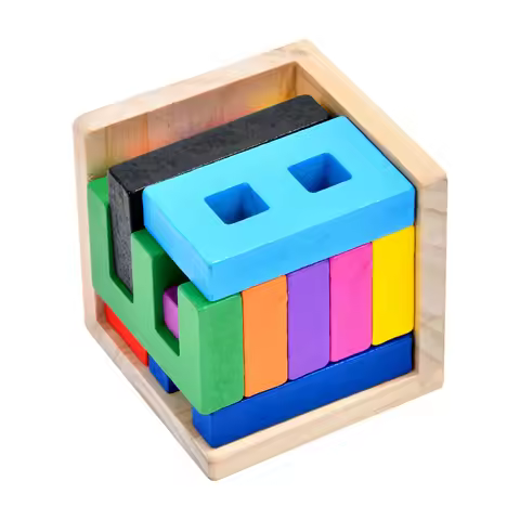 Number Math Logic Cube Magic Box Wooden Brain Teaser Puzzle Educational Gifts for Kids and Adults De