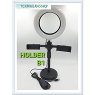 Tripod B1 Package – Stand with Two Holders, Suitable for Live, Recording & Content