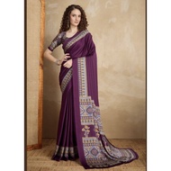 [READYMADE SAREE] CUSTOM MADE AJRAK SILK DIGITAL PRINT SAREE