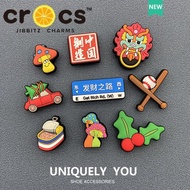 jibbitz croc charms แท้ ตัวติดรองเท้า เครื่องประดับแฟชั่น รูปดอกไม้ สําหรับรองเท้า croc
