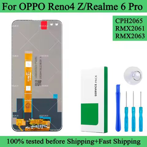 100% Tested Premium Lcd For OPPO Realme 6 Pro Display Touch Screen Digitizer Panel Assembly For OPPO