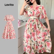Lovito Elegant Dress Spring/summer Dress for Women LBL28184