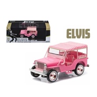 GREENLIGHT Elvis Presley 1960 JEEP Surrey CJ3B PinkGreenlight