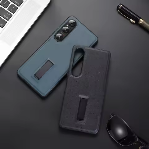 For Sony Xperia 1 VI 10 VI Case Soft PU Skin With Stand Protective Back Cover case For Sony 1VI 10VI
