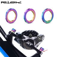Risk Titanium Alloy M5/6mm Screw Washer Gold Colored Flat Washer Mountain Bike Flat Washer
