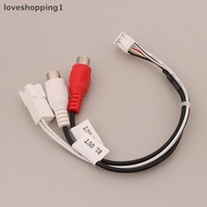 loveshopping1 8P RCA RR RL Audio Output MaleFemale Plug Cable Android Car Radio Multimedia Universal