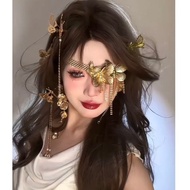 Egyptian Greece Golden Bow Hairpin Retro Masquerade Party Hair Accessories Dinner Party Flashing Dia