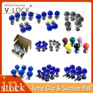 2026 A set 6pcs plated suction ball electrode bulb for EKG electrocardiograph ECG EKG cable