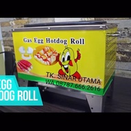 GAS MESIN SOSTEL SOSIS TELUR ALAT EGG ROLL HOTDOG TELOR KOMPOR 10 LBG - MYOSOTIS7
