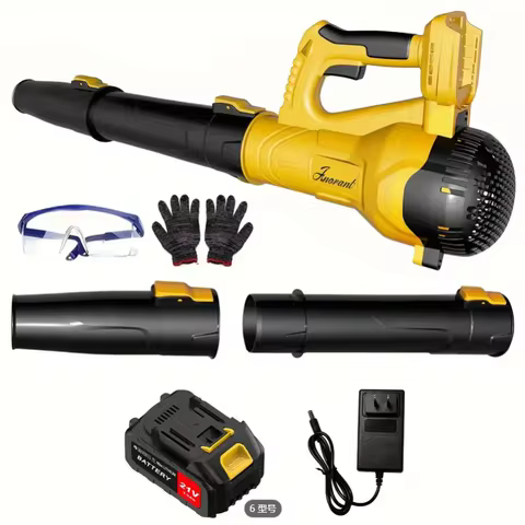 Leaf Blower Cordless - 20V Powerful Electric Leaf Blower with Batteries and Charger, 6 Speed Modes, 