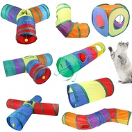 Pet Cat Toys Rainbow Cat Tunnel Toys Pet Runway Cat Tunnel Toys Cat Interactive Toys