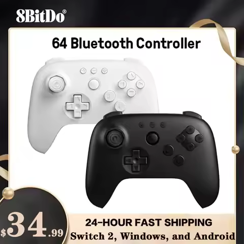 New 8BitDo 64 Bluetooth Controller for Analogue 3D, Nintendo Switch, Switch 2, Gaming Joystick Gamep