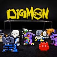 Digimon Digivice Vpet Version 2 Pixel Art Classic Look Colour Figure Keychain