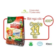 Combo of 11 Bags of NC Brown Rice No Sugar Xuan An [diet Sugar].400G {25g*16 packs}.(Free 11 bags of