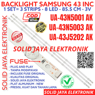 BACKLIGHT TV LED SAMSUNG 43 INC UA 43N5001 43N5003 43J5202 AK LAMPU BL 43N 43J 8K 8 KANCING 8LED 43N