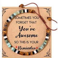 Hot Selling Handmade Adjustable Bracelet Card Blessing Message Birthday Gift Blessing Card Factory E