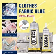 E7000 50ml/110ml Multipurpose Clothes Fabric Glue Fast-dry Super Glue Strong Adhesive DIY Tools