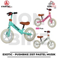 Push Bike EXOTIC 2157 EVA Pastel Music Dead Tire Balance Pushbike Children's Toy Bike Learn Balance 