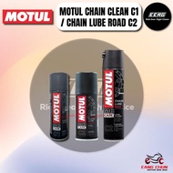 MOTUL C1 CHAIN CLEAN 150ML / C2 CHAIN LUBE ROAD 150ML & 400ML