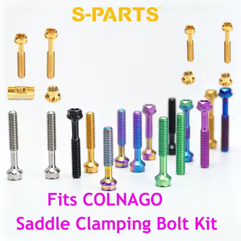 1 Set S-PARTS Titanium Saddle Clamping Bolt Kit Fits COLNAGO Seatpost Y1RS V5RS Bicycle Upgrade Modi