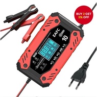EU/US Plug 12V10A 24V5A Automatic Intelligent Motorcycle & Car AGM/GLE/EFB Lead-acid Battery Pulse R