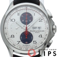 名士 (Baume & Mercier) 克里頓俱樂部計時腕錶 Shelby Cobra 44毫米，全球限量1964枚，型號M0A10342，附原廠錶盒、保固卡，不鏽鋼錶殼/皮錶帶，男士腕錶，拋光處理