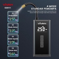 premium Vivan Vt101 Pompa Ban Mobil Portable Inflator Tire 5200 Mah